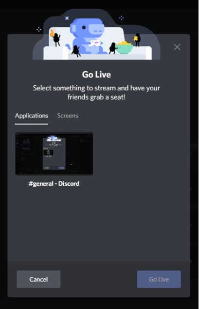 Discord Screen Share With Go Live