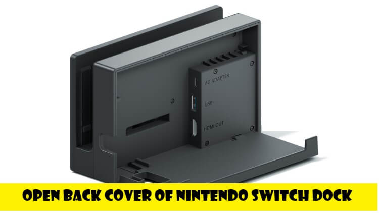open back cover of nintendo switch 