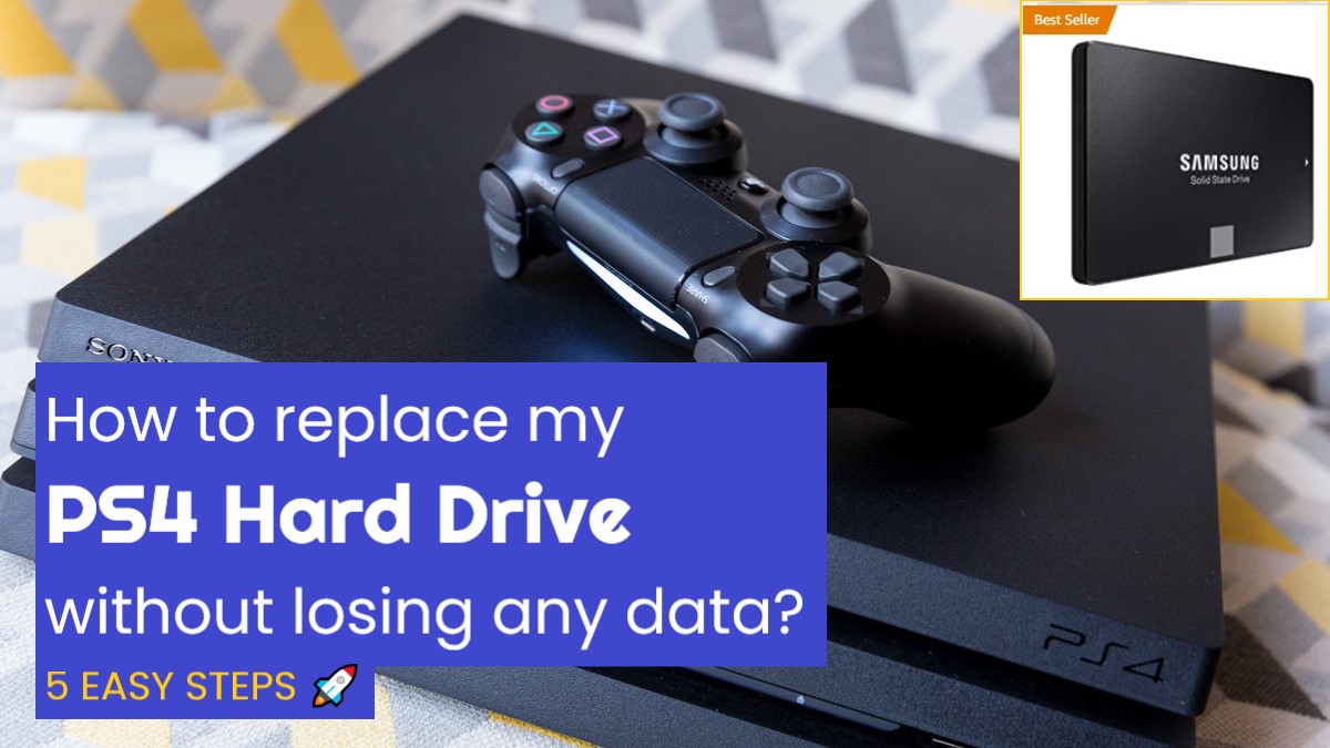 how to replace ps4 hard drive without losing any data