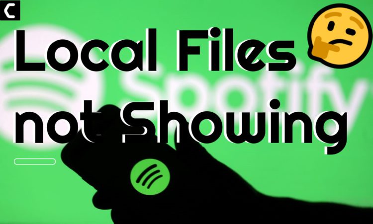 spotify local files now showing