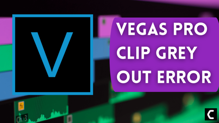 Vegas Pro Clip Greyed out