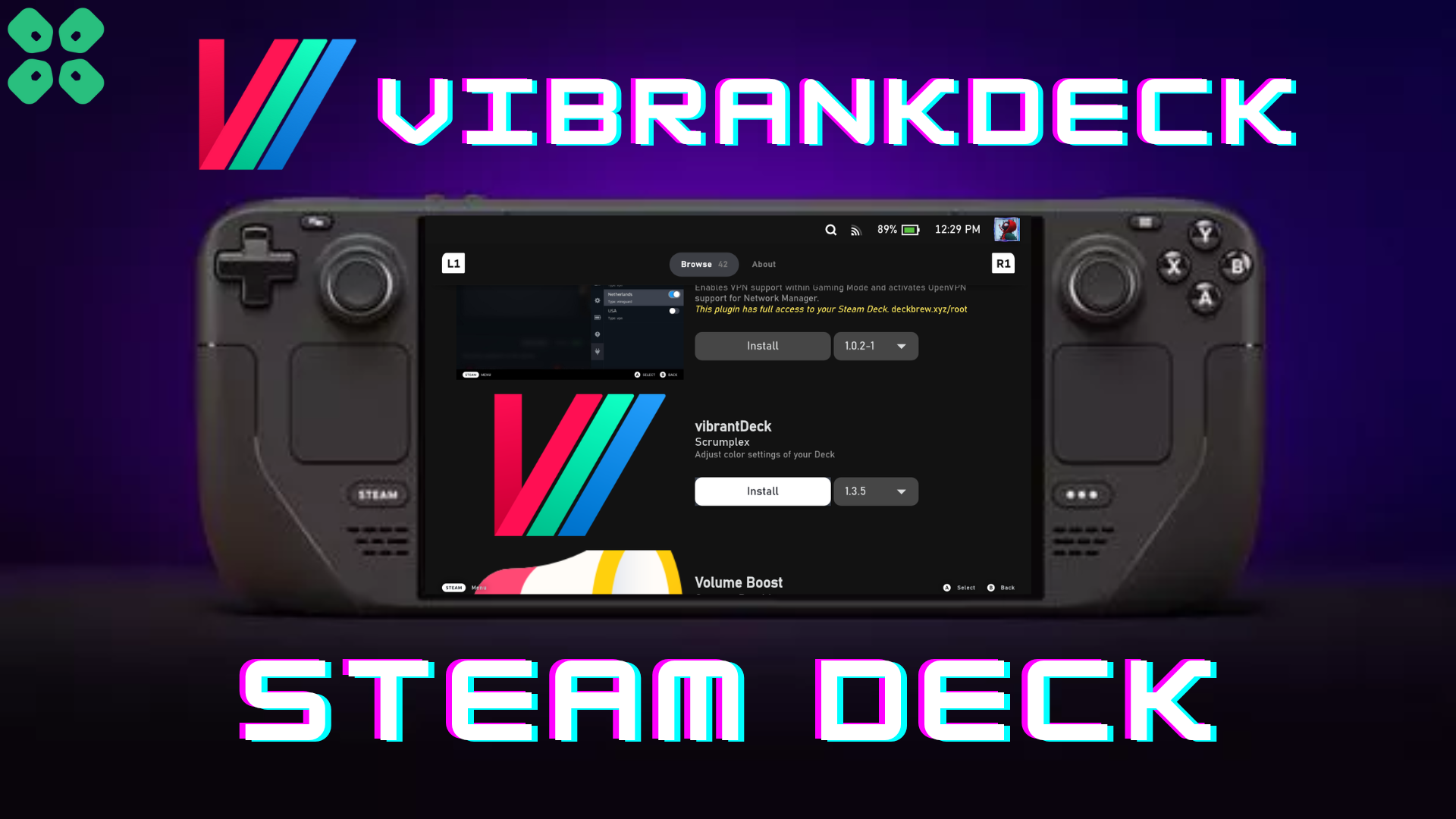VibrantDeck A Steam Deck Plugin To Adjust Screen Saturation